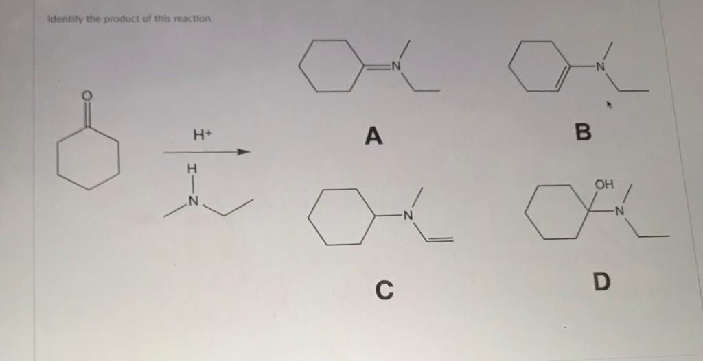 Solved Identify The Product Of This Reaction A. A B. B C. | Chegg.com