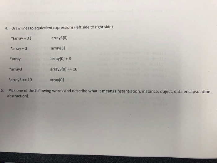 Solved Draw lines to equivalent expressions (left side to | Chegg.com