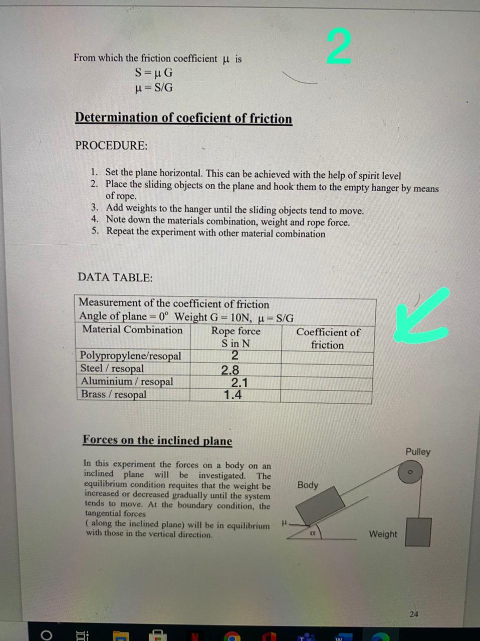 Solved 4. Different weight 5. Spirit level DIAGRAM: 5 2 1. | Chegg.com