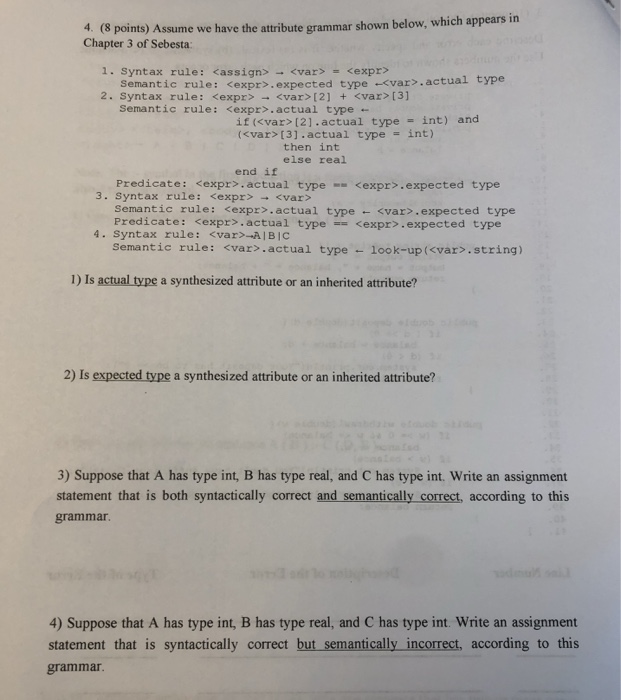 Solved PROGRAMMING LANGUAGE CONCEPTS! PLEASE ANSWER THE | Chegg.com