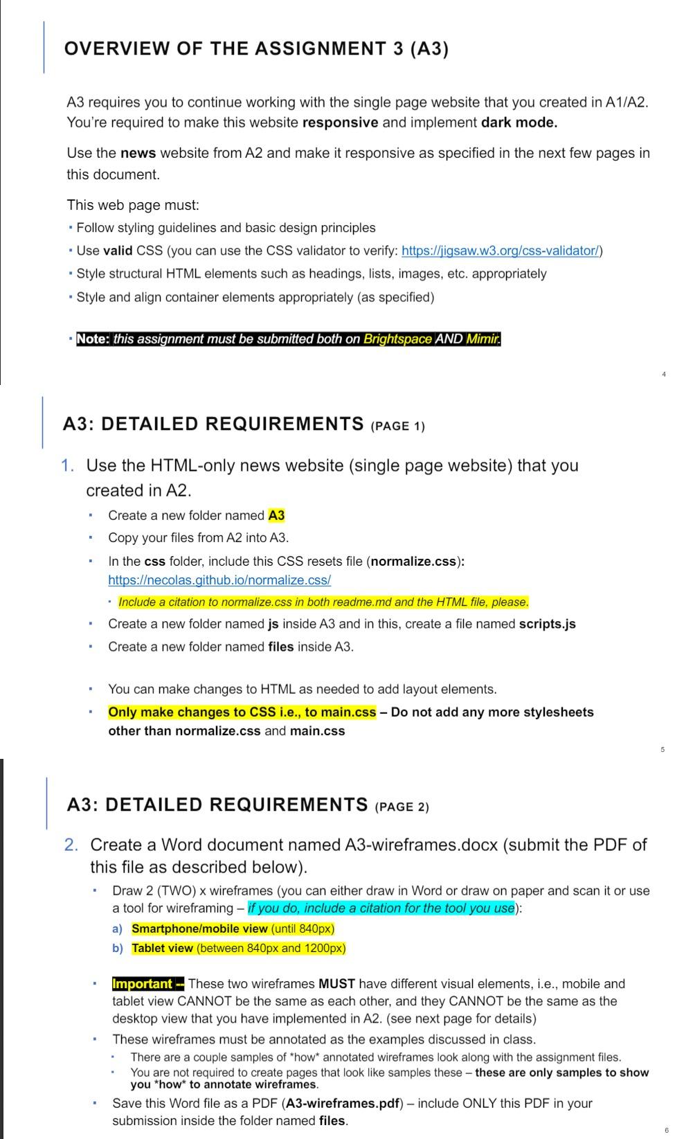 Solved OVERVIEW OF THE ASSIGNMENT 3 (A3) A3 requires you to | Chegg.com