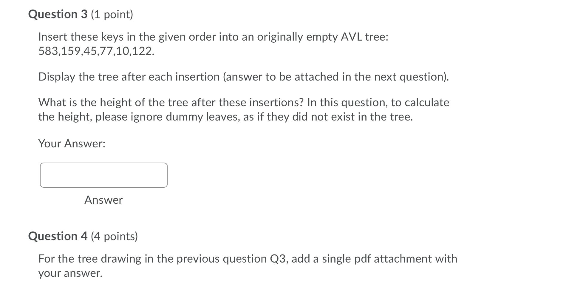 Solved Question 6 (4 points) For the tree drawings in the | Chegg.com