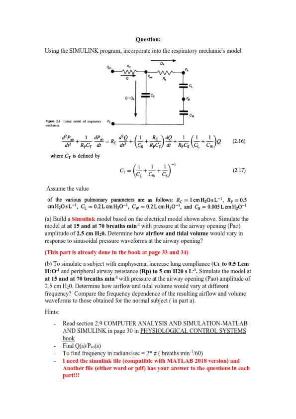 Solved Biomedical Engineering The Name Of The Book Used 0075