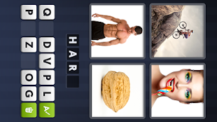 Solved Design a “4 pics 1 word” game. You need to add five 