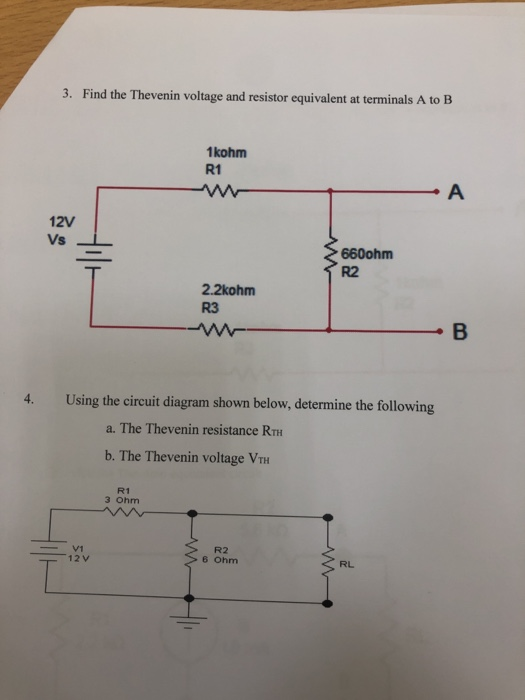 Solved Thevenin Theorem 1. Find The Thevenin Voltage And | Chegg.com