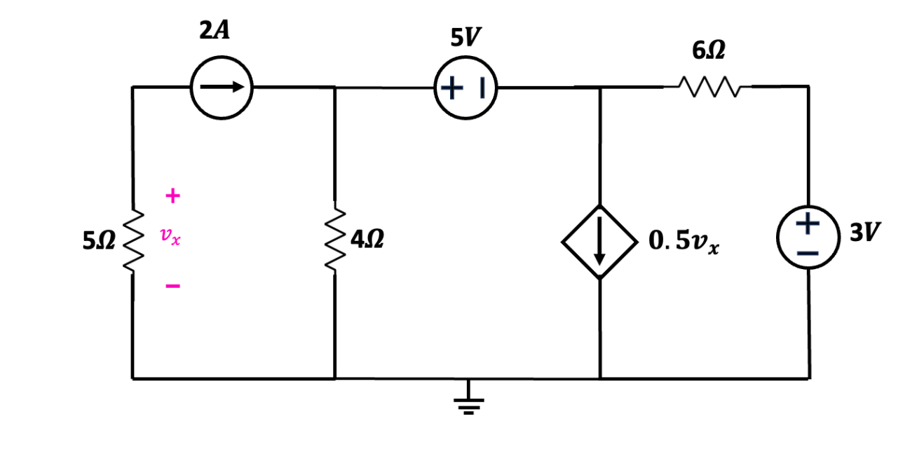 Solved For the circuit shown below: (a) Use the supernode | Chegg.com