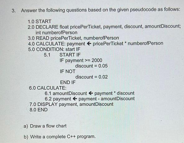 Solved Answer the following questions based on the given | Chegg.com