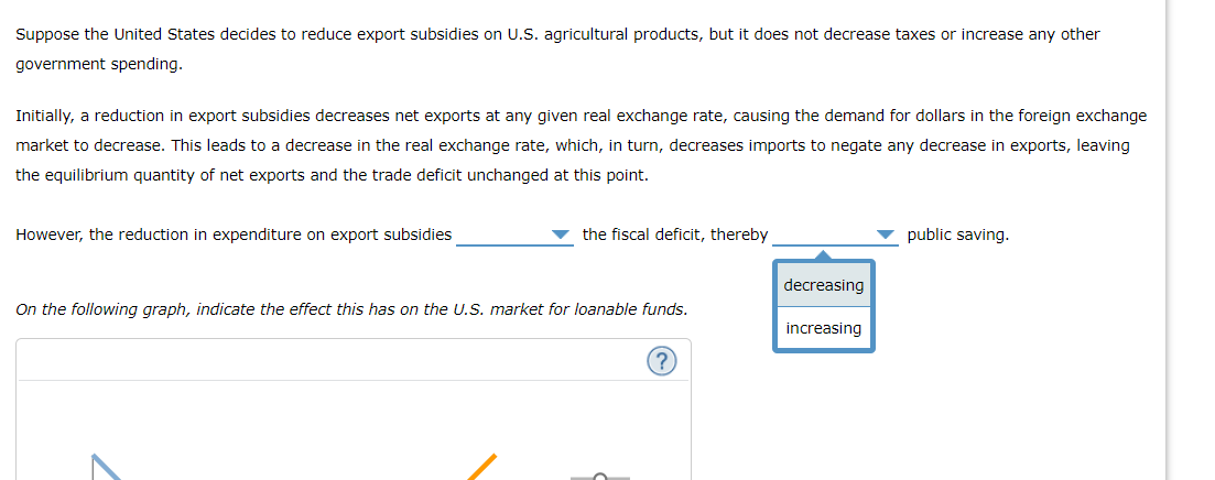 Solved Suppose the United States decides to reduce export | Chegg.com