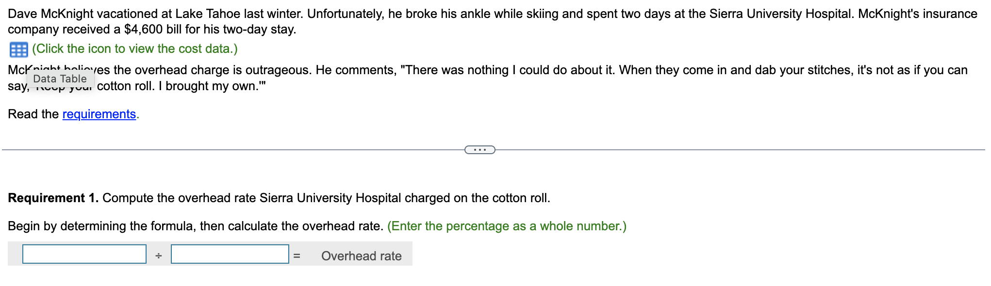 Solved Dave McKnight vacationed at Lake Tahoe last winter.