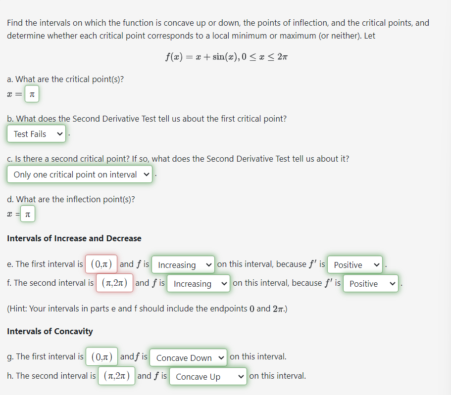 Solved Find the intervals on which the function is concave | Chegg.com