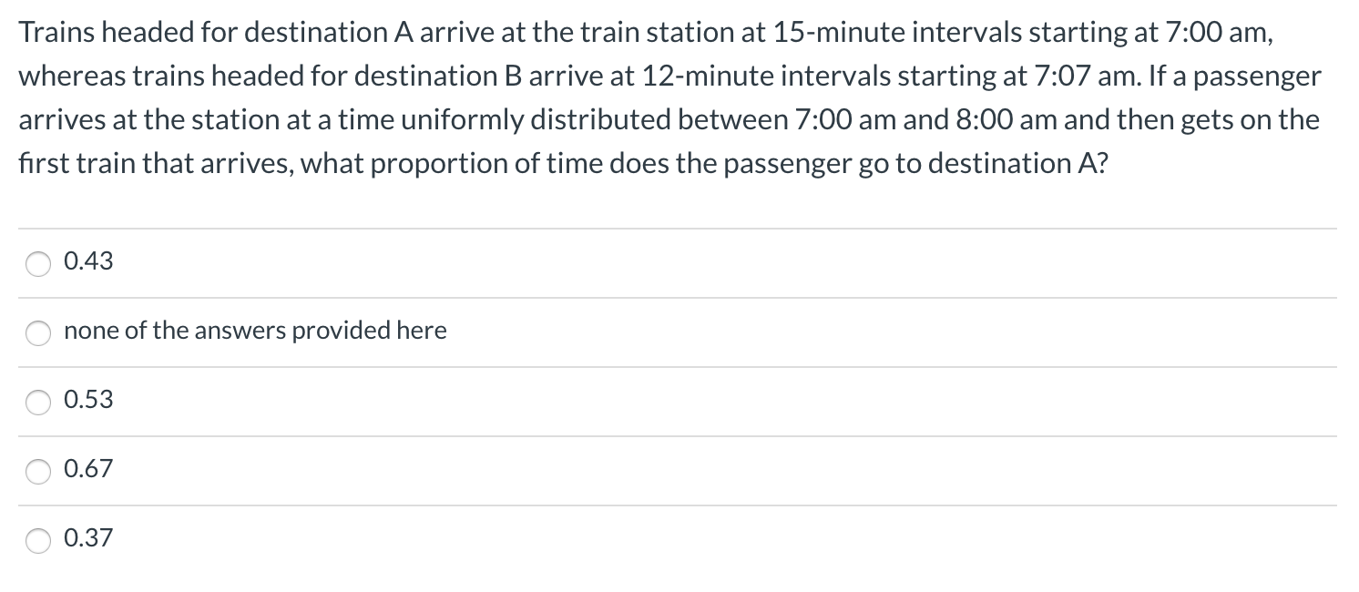The Train To Arrive At 12 30