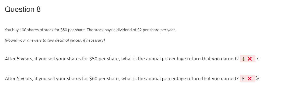 Solved You Buy 100 Shares Of Stock For 50 Per Share The Chegg