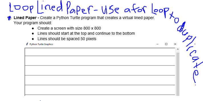 Solved Loop Lined Paper-use afor loop leopto Lined Paper - | Chegg.com
