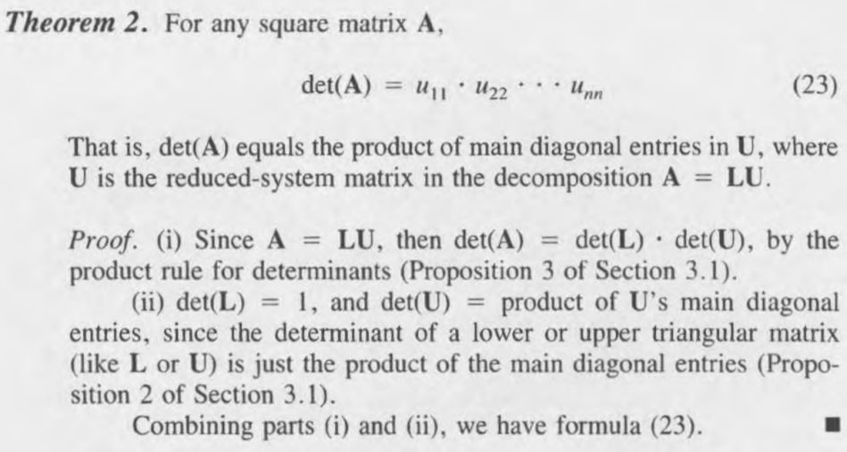 Solved 6. Find the determinant of each matrix in Exercise 3 | Chegg.com