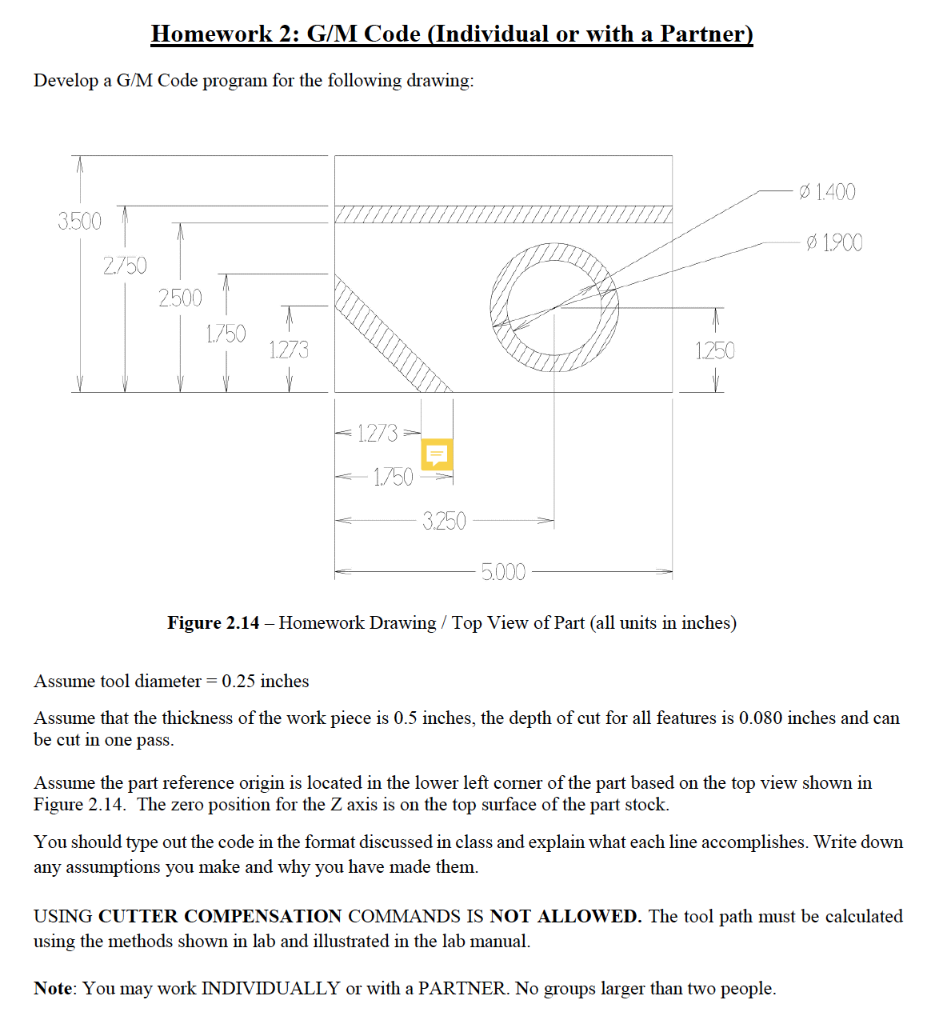 Homework 2: G/M Code (Individual or with a Partner) | Chegg.com
