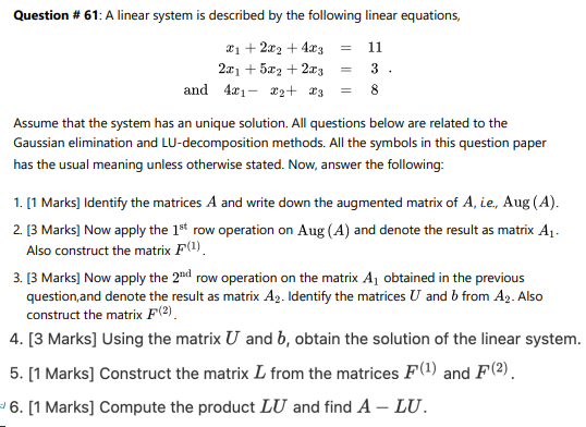 please solve all the questions with the correct answer the