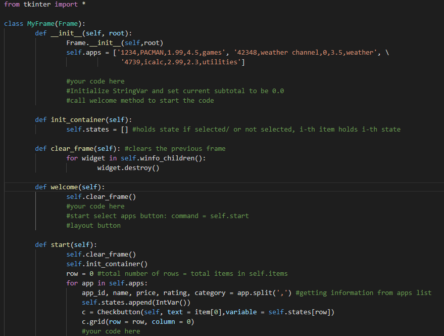 Topics: Python GUI Problem Statement: This assignment | Chegg.com