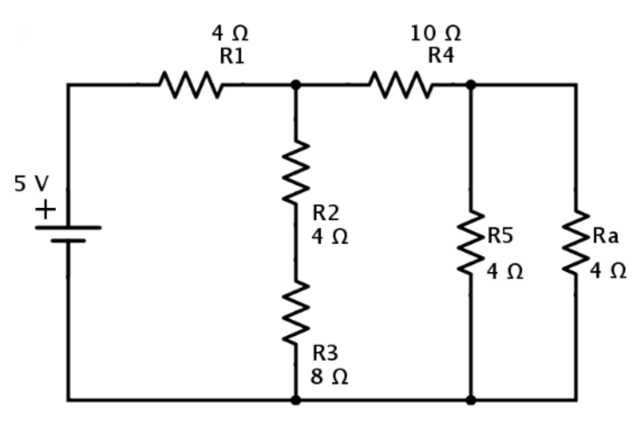 Solved a) Calculate a total resistance of the circuit shown | Chegg.com