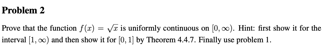 Solved Theorem 4.4.7: A function that is continuous on a | Chegg.com