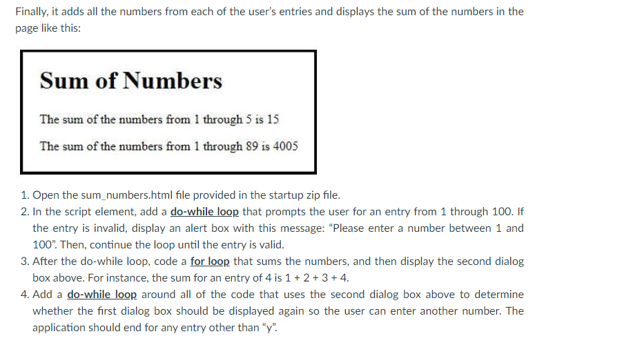 Solved This application will give you a chance to use a for | Chegg.com