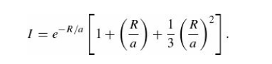 Solved I= a [--**7*6+ telle rar (R-r +a)rdr (r + R + a)e | Chegg.com