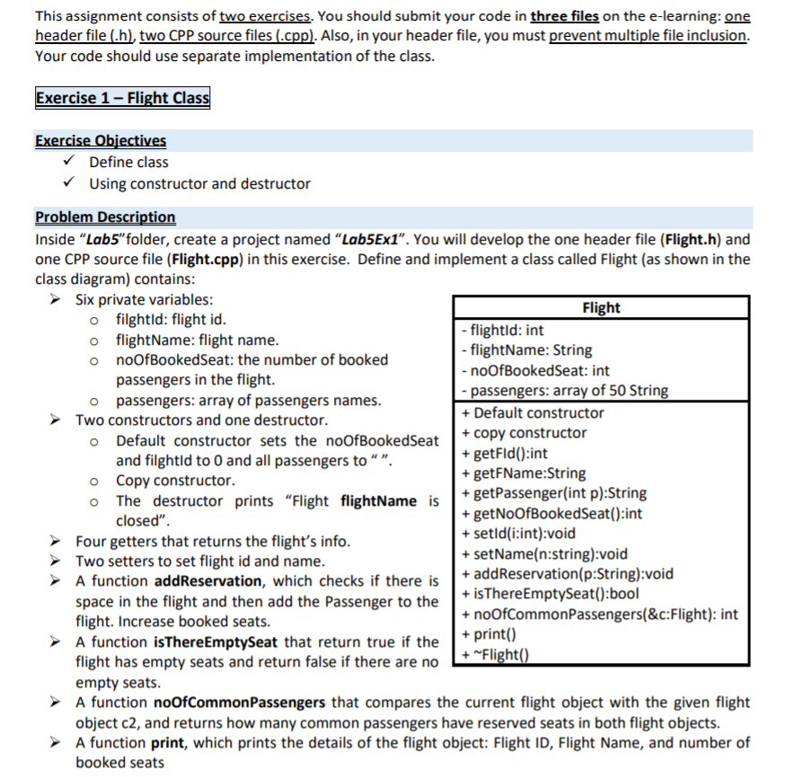 This Assignment Consists Of Two Exercises You Should Chegg Com