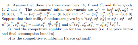 Solved Assume that there are three consumers, A,B ﻿and C, | Chegg.com