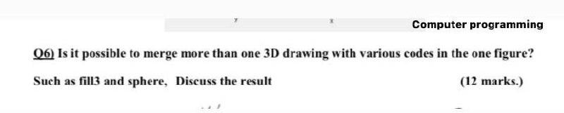 Solved Computer programming 06) Is it possible to merge more | Chegg.com
