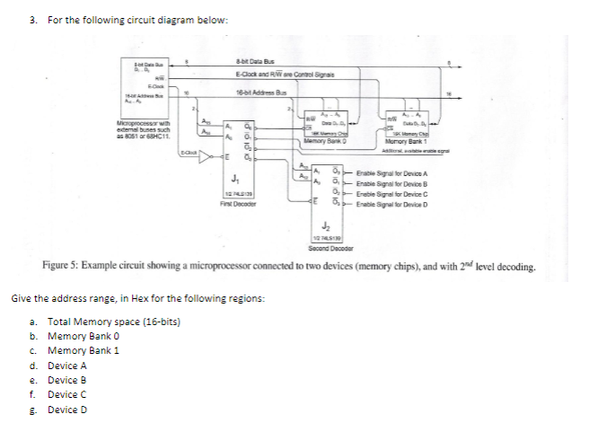 Solved 3. For the following circuit diagram below: Figure 5: | Chegg.com