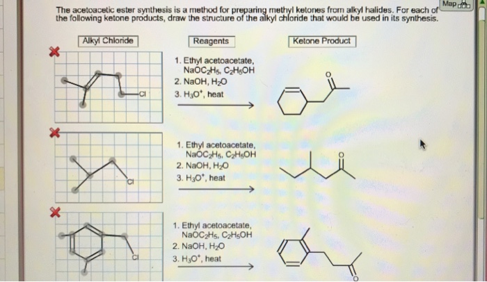 Solved Map The Acetoacetic Ester Synthesis Is A Method For 7479