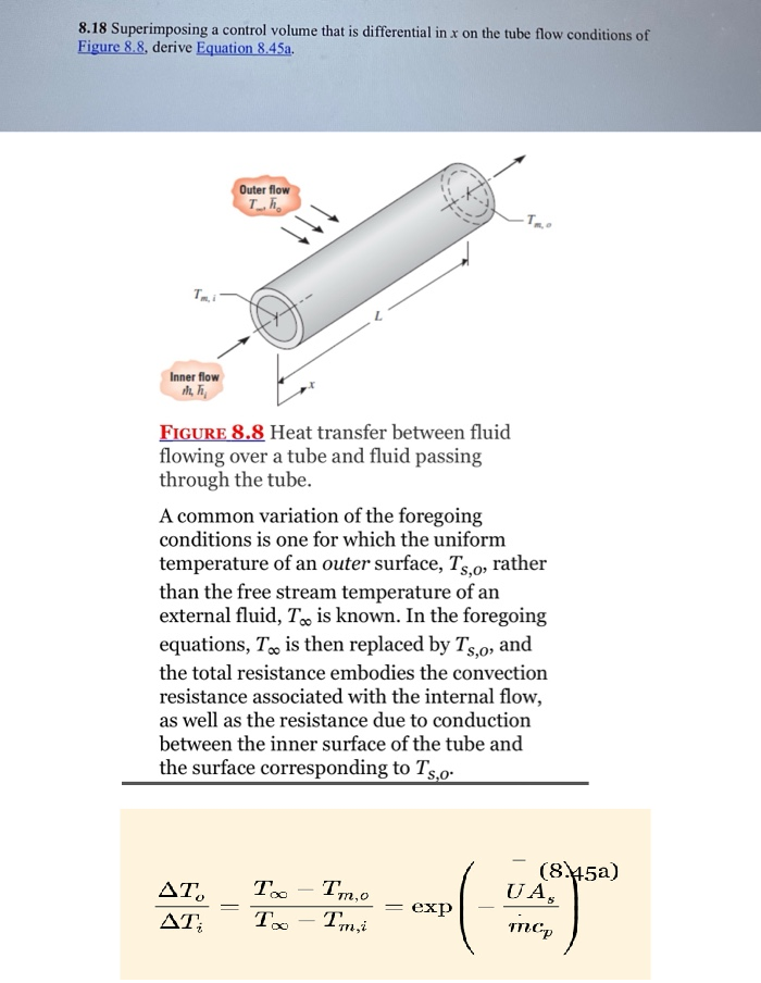 8.18 Superimposing a control volume that is | Chegg.com