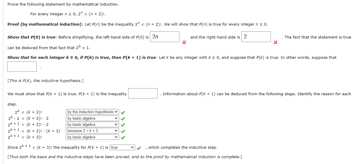 Solved Prove The Following Statement By Mathematical 4986