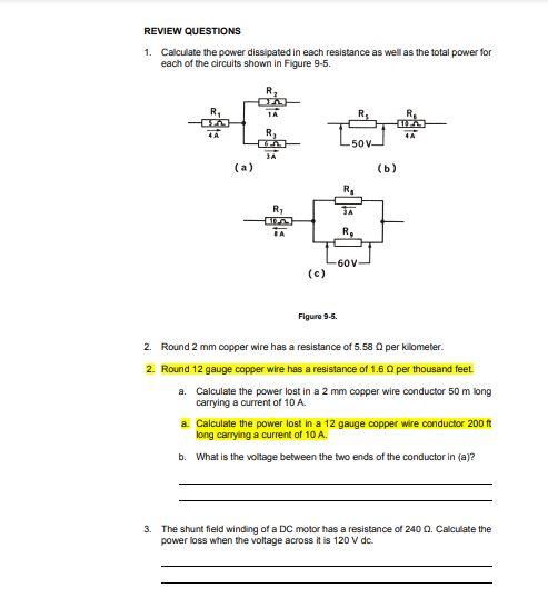 Power in DC Circuits - Part II 90Vdc R, n 610 Figure | Chegg.com