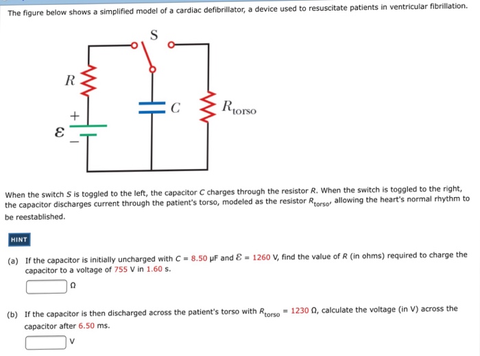 Solved The figure below shows a simplified model of a | Chegg.com