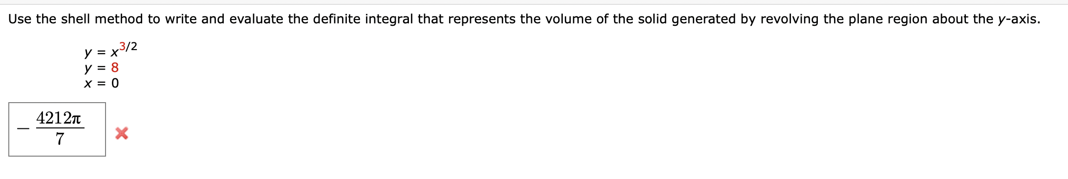 Solved Use the disk method or the shell method to find the | Chegg.com