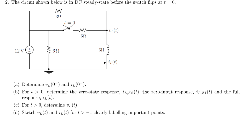 Solved 2. The Circuit Shown Below Is In DC Steady-state | Chegg.com