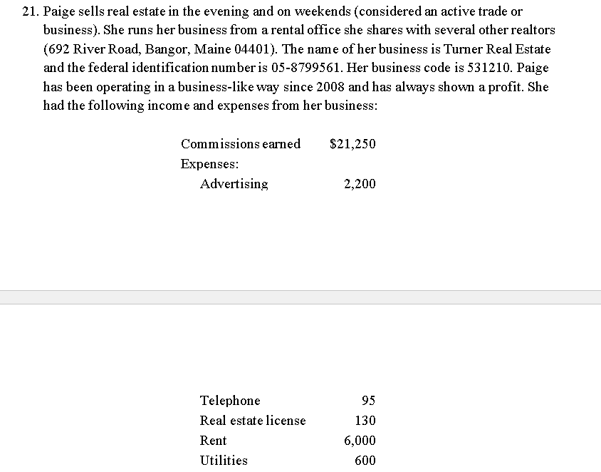 1. Paige Turner is single and has two children from