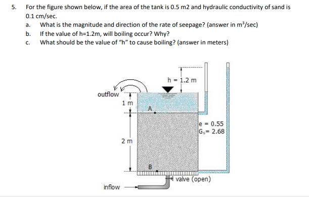 Solved 5. a. b. For the figure shown below, if the area of | Chegg.com