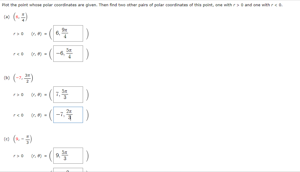 Solved Plot the point whose polar coordinates are given. | Chegg.com
