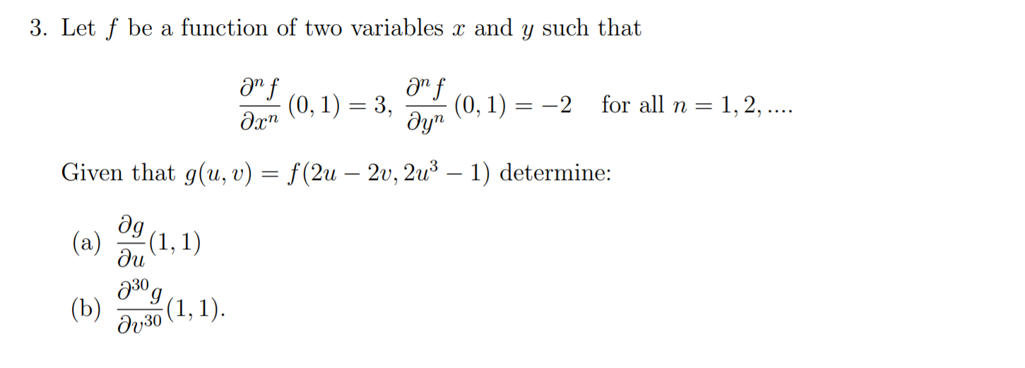 Solved 3 Let F Be A Function Of Two Variables X And Y Su Chegg Com
