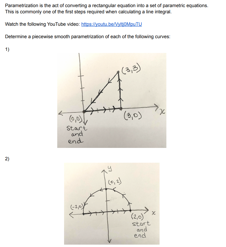 Solved Parametrization is the act of converting a | Chegg.com
