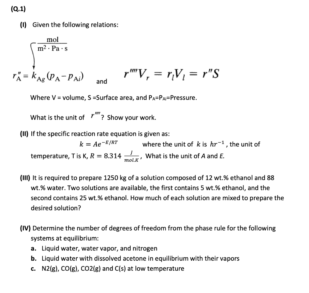 Solved Q 1 1 Given The Following Relations Mol M2 P Chegg Com