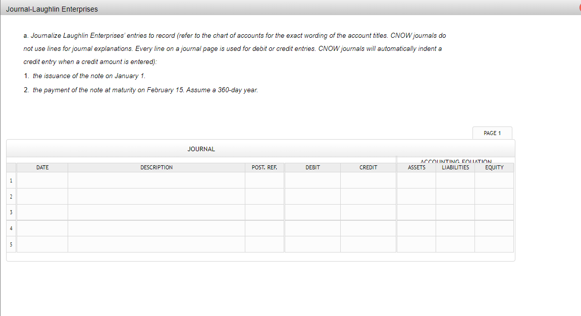Solved Instructions Laughlin Enterprises issues a 130,000,
