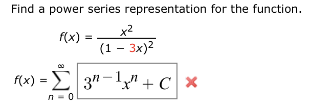 Solved Find a power series representation for the function. | Chegg.com