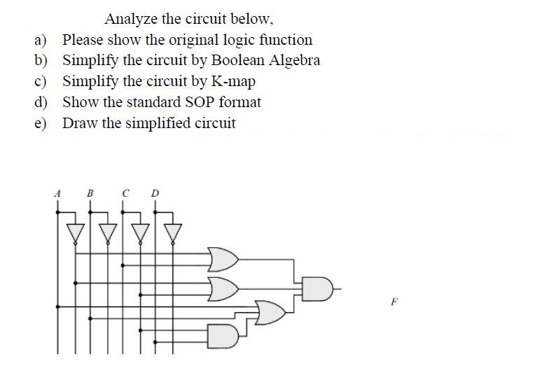 Solved Analyze The Circuit Below, A) Please Show The | Chegg.com