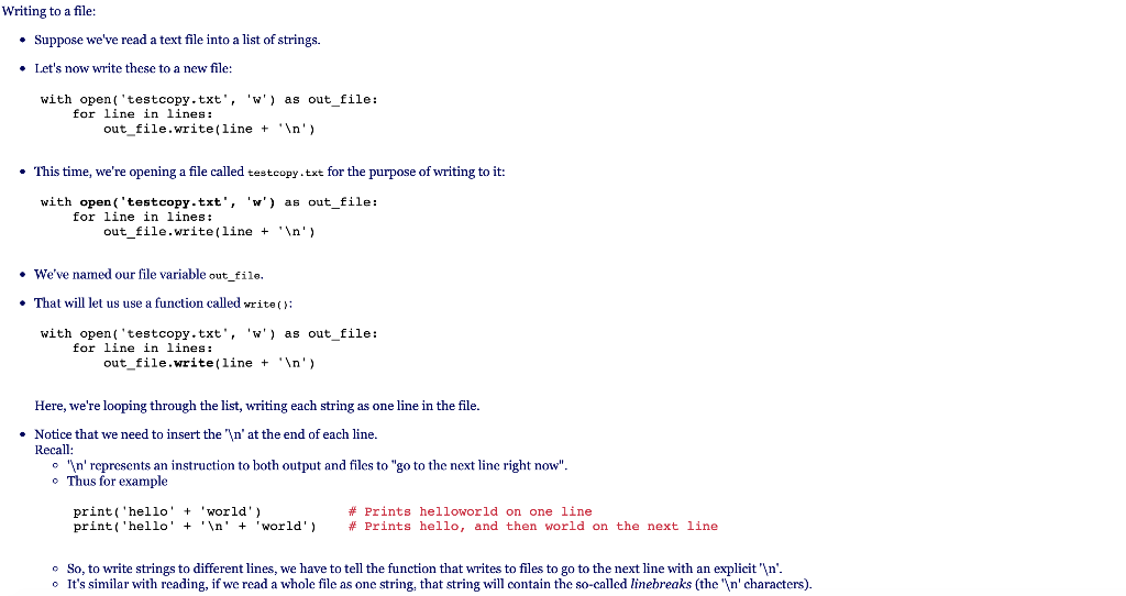 Solved Lines [] With Open('Testfile.Txt', 'R') As In_File: | Chegg.Com