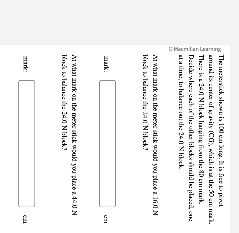 solved-the-meterstick-shown-is-100-cm-long-it-is-free-to-chegg