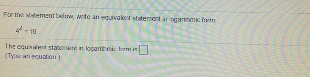 Solved For the statement below, write an equivalent | Chegg.com