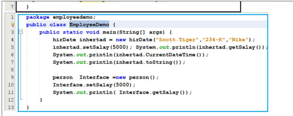 Assignment 7.2 Interfaces: In Java language, an | Chegg.com