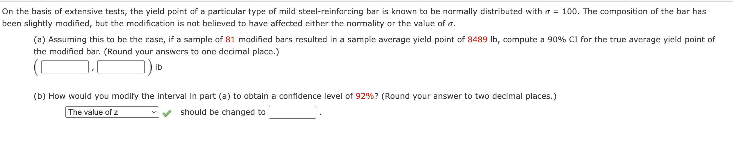 Solved On The Basis Of Extensive Tests, The Yield Point Of A 